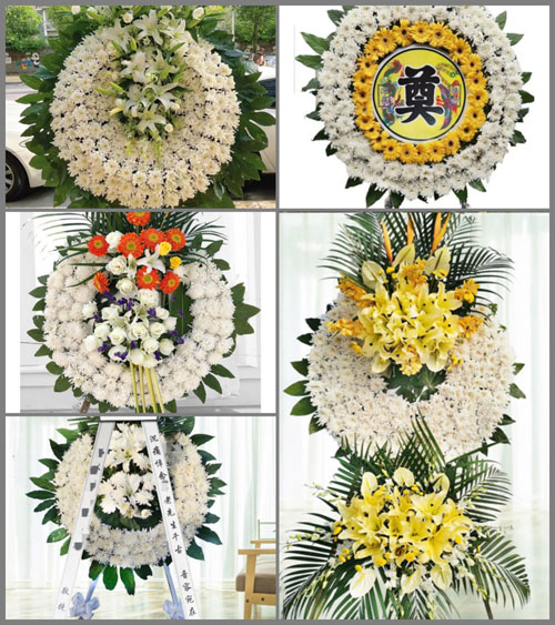 广东肇庆市封开县都平镇三洲村花圈速递